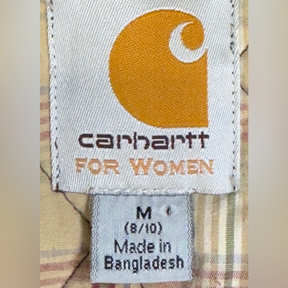 Carhartt Women’s Wellington Diamond Quilted Insulated Jacket Snap Closure Medium - Picture 4 of 4